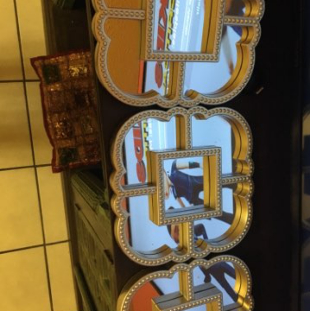 Set of 3 mirror wall art decor